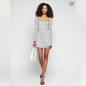Brand New Reformation Rosalie Long Sleeve Dress